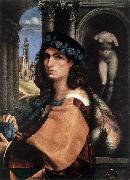 CAPRIOLO, Domenico Portrait of a Man df oil painting on canvas